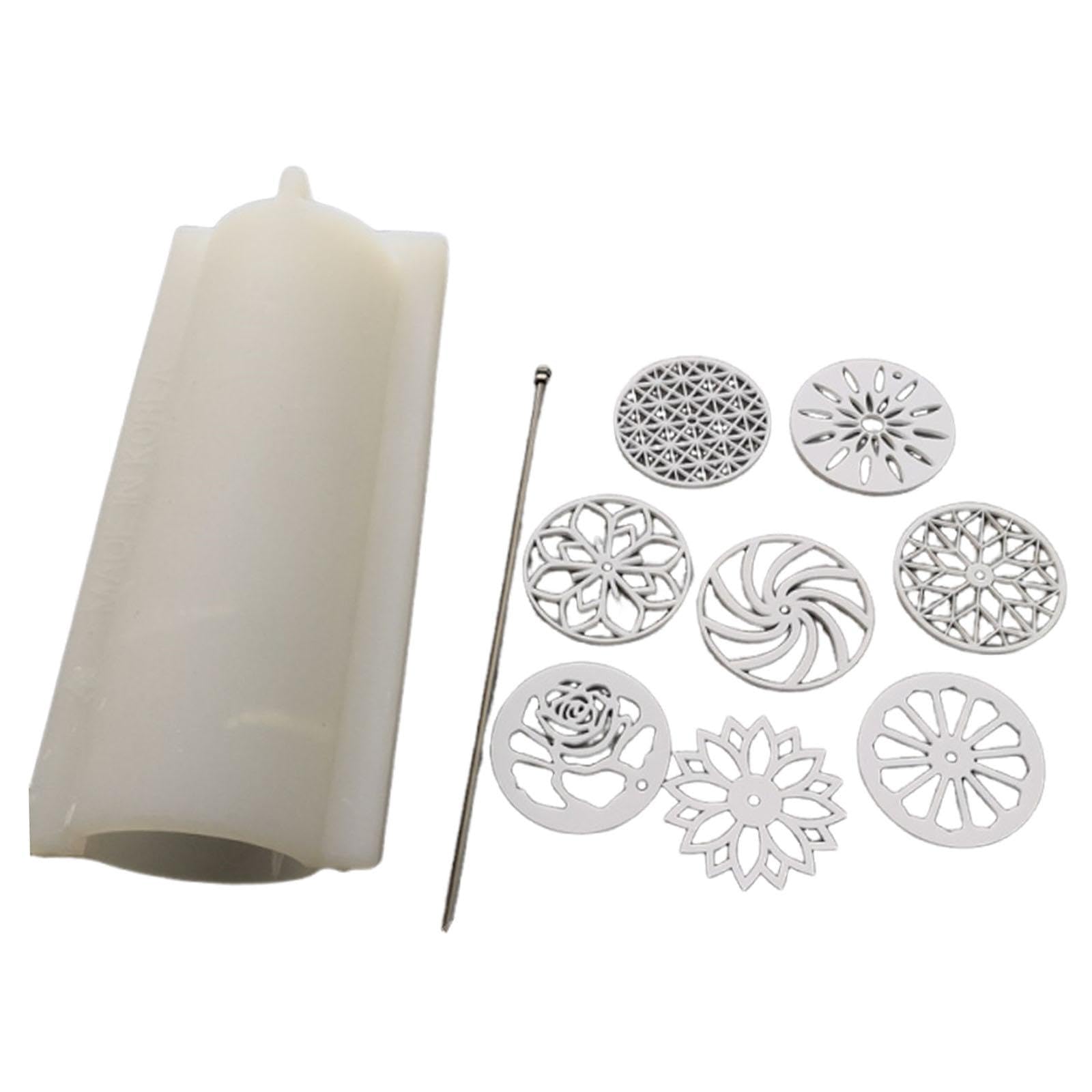Jabón con Forma de Caleidoscopio, Ideal para Decorar Jabones Redondos Navideños.