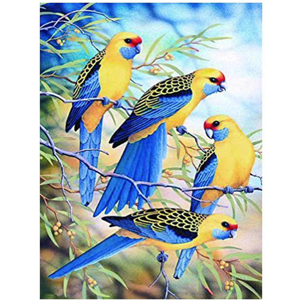 Hiuyavy 16 Diamond Painting Kits, 5D Full Drill Animal Gem Art Kits, Crystal Cross Stitch Craft, Crystal Rhinestone Embroidery Diamond Diy Paintings For Home Wall Decor 30X40cm