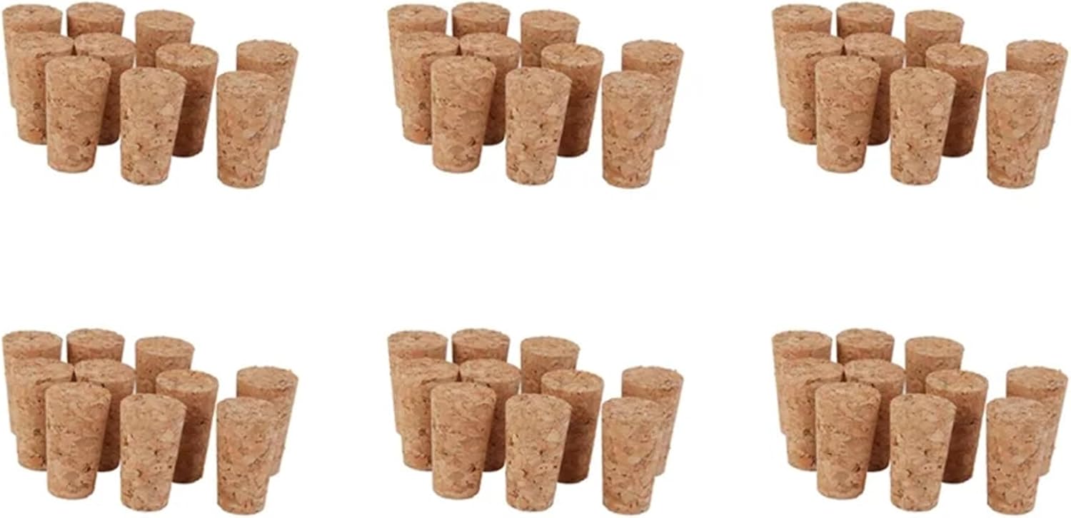 Natural Wood Wine Corks 120Pcs Tapered Corks Stoppers DIY Craft Art Model Building