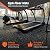 SUPERJARE 0.4'' Thick 12 Pcs 48 Sq Ft Rubber Top Exercise Equipment Mats, High Density EVA Foam Mats with Rubber Top, Interlocking Gym Flooring for Home Gym, Protective Workout Mat, Black/Grey