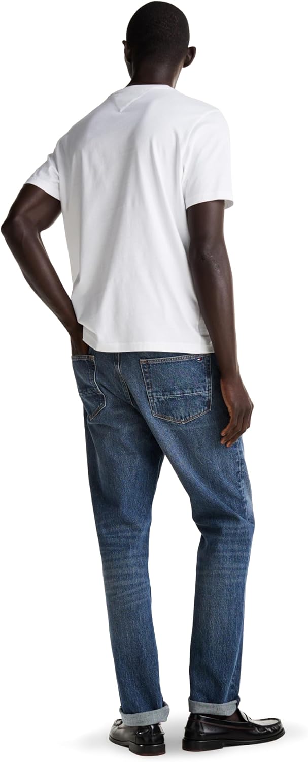 Tommy Hilfiger Mens Short Sleeve Cotton Graphic T-Shirt with Printed Logo - Image 3