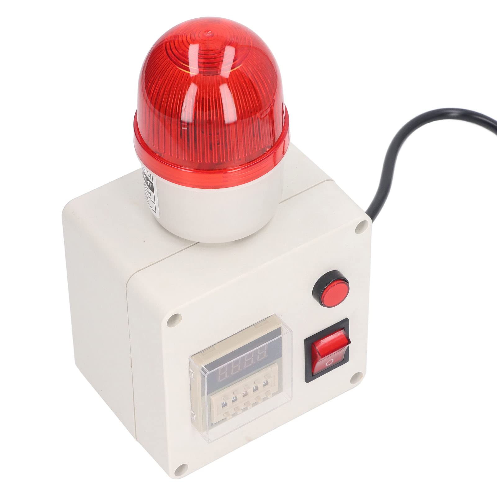 Alarma Industrial Sirena retardo sincronización Audio bocina luz 90dB | Dispositivo de alarma temporizado con alerta sonora y función luminosa para aplicaciones de seguridad industrial