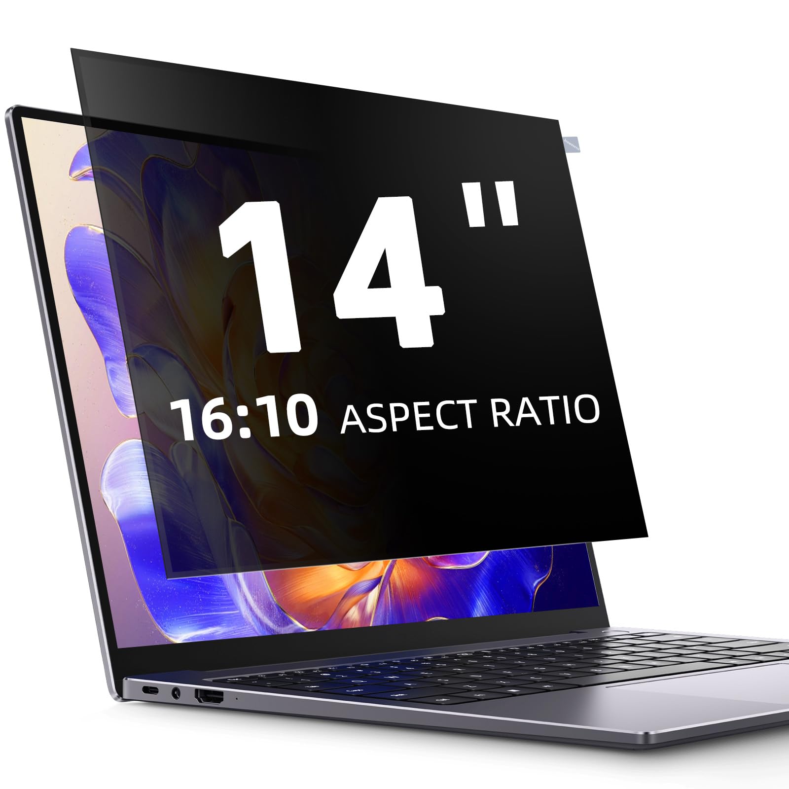 Blickschutzfolie für Laptop Sichtschutzfolie,Abnehmbar sichtschutz, Anti Blaulicht Blendschutz Displayschutz für Lenovo Hp Dell Acer Asus Thinkpad Envy Xps (Laptop 14 zoll 16:10)