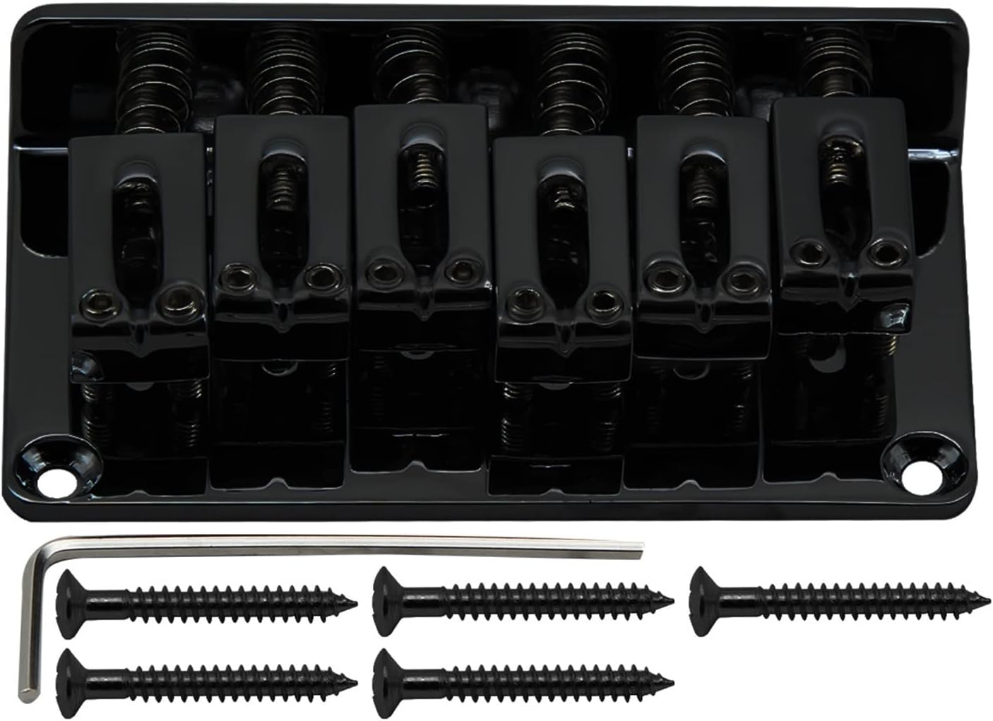 Guitar Bridge 73mm Top Loading Hardtail Guitar Bridge Black for Non