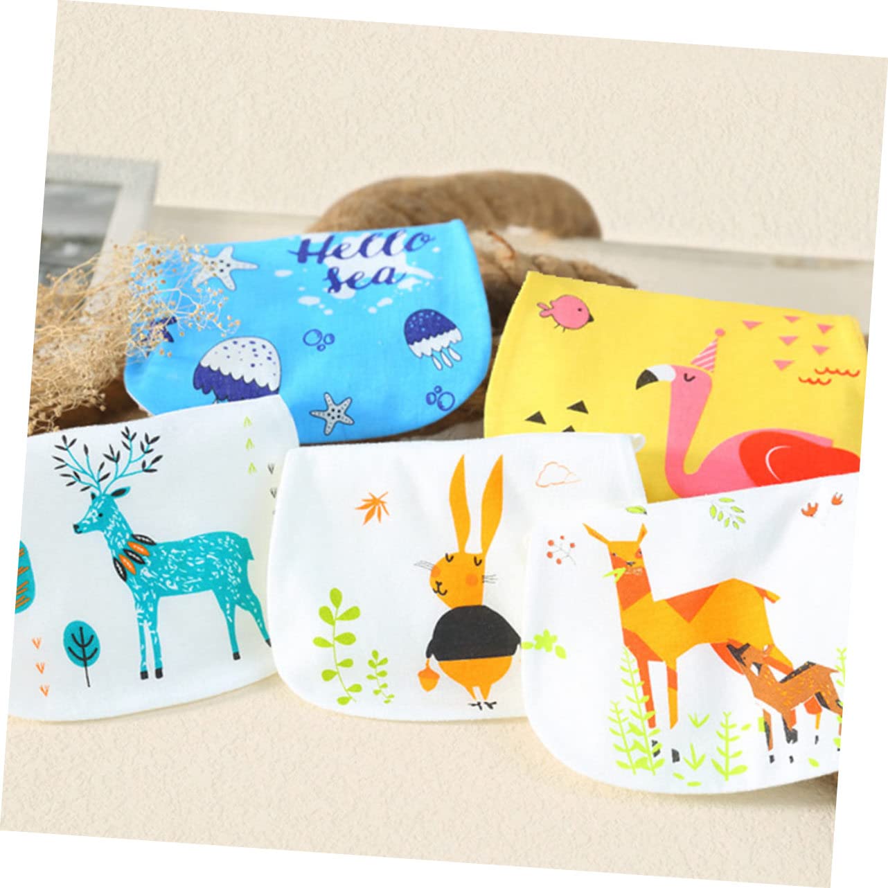 BESTonZON 10stücke Junge Mädchen Baumwoll-sweat-absorbierende Tücher Lagige Burping Tücher Für Neugeborene Weich Und Hautfreundlich Für Einsatz Im Freien Kindergarten
