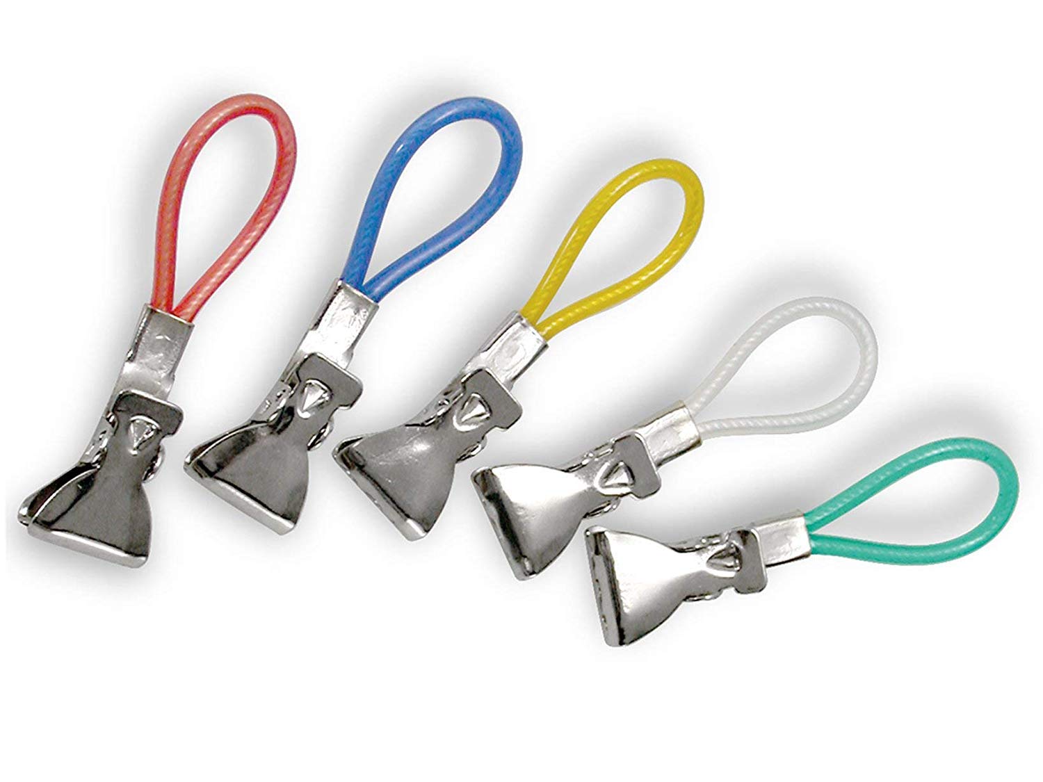 Mr. Gadget's SolutionsDurable Tea Towel Hanging Clips Clip On Hook Loops Hand Towel Hangers- 5 Pcs