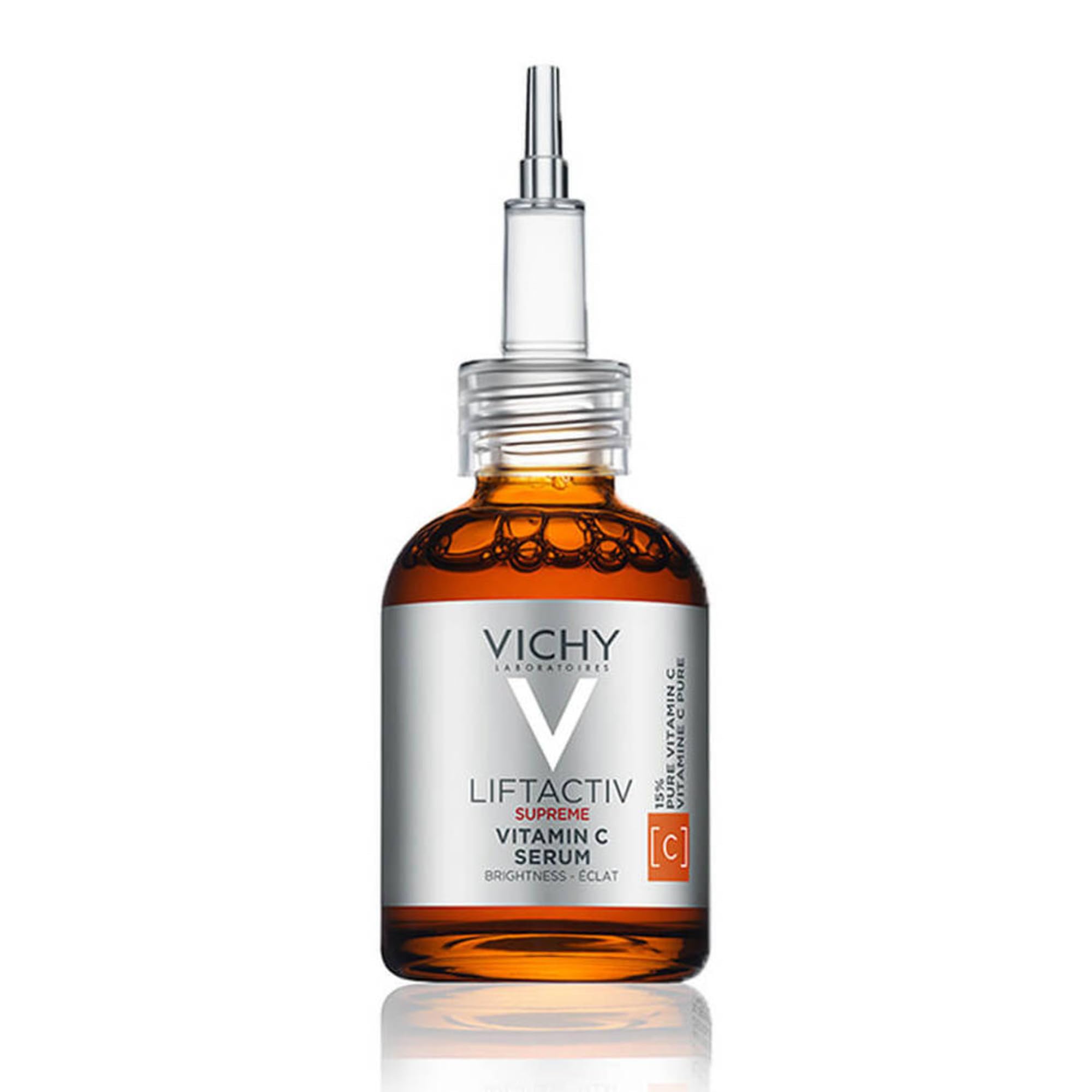 Vichy Liftactiv 16% Pure Vitamin C Brightening Serum with Hyaluronic Acid and Carnosine, 20ml, Anti-Ageing, Radiance Boosting & Fine Line Smoothing for All Skin Types