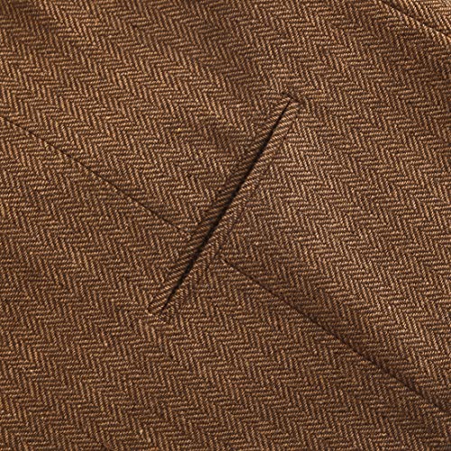 Allingentle Grey Mens Vest For Men's Suit Vests Herringbone Tweed Tuxedo Vest Linen Men's Outerwear Vests Wedding Vest For Groom Dress Waistcoat Business Casual Vests For Men Formal #TOP6