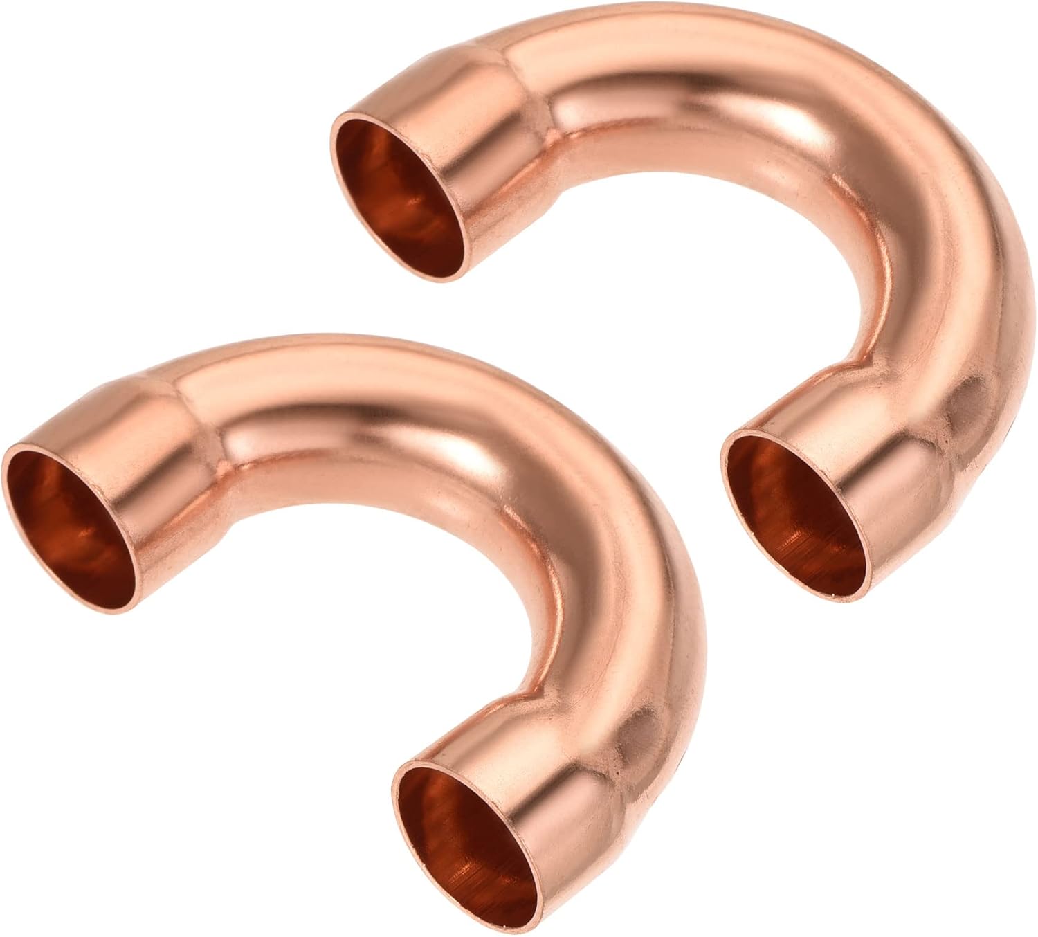 MECCANIXITY 180 Degree Return Bend Copper Fitting Welded Elbow Connection, 5/8 Inch ID for HVAC Refrigeration, Pack of 2