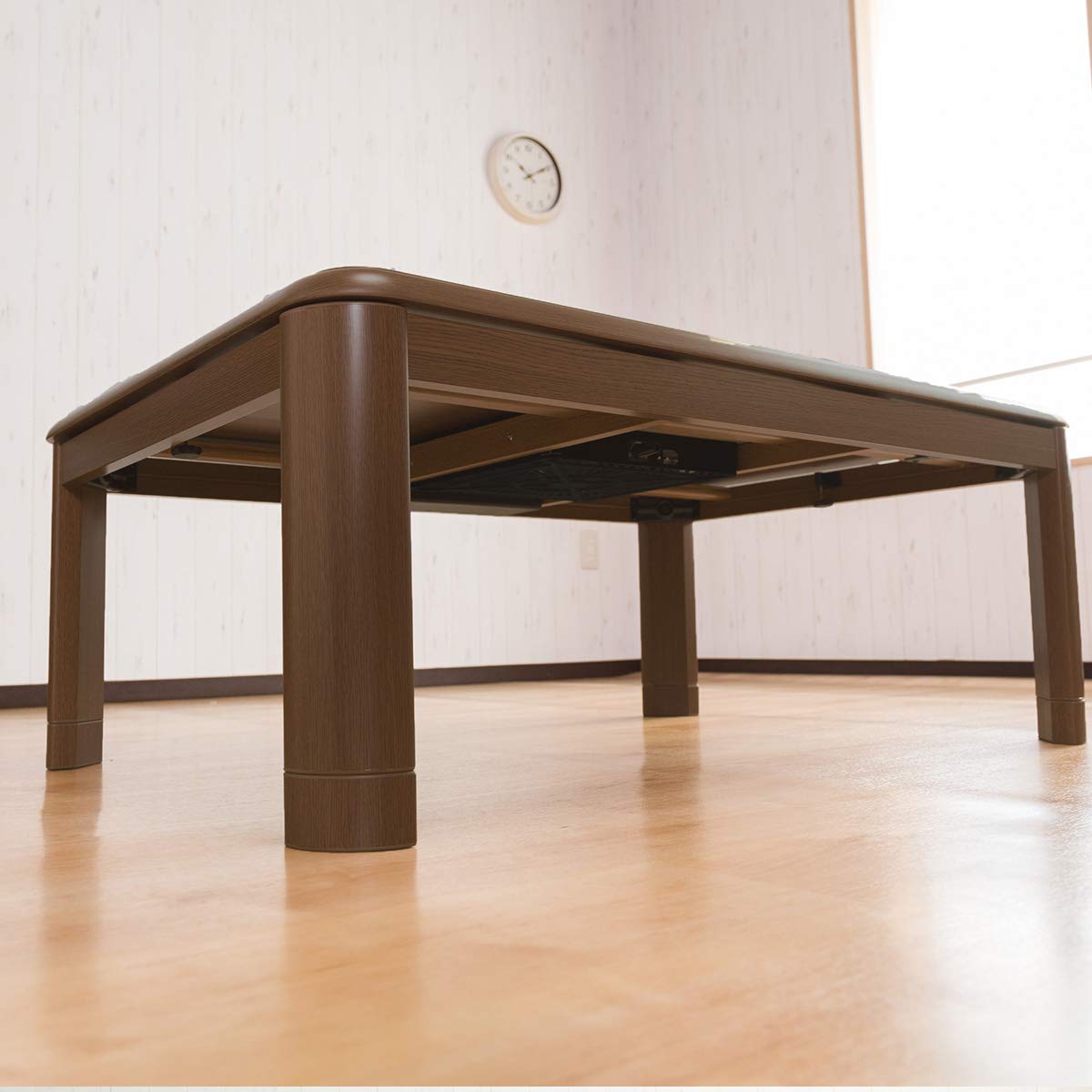 こたつテーブル 傷に強いUV塗装 コード収納 105×75cm ブラウン Amazon.co.jp : システムK テーブル こたつテーブル 傷に強いUV塗装