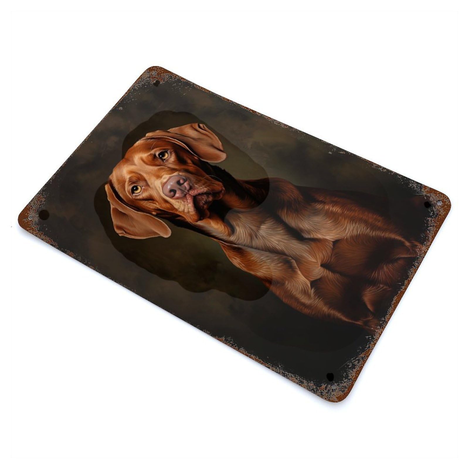 Hungarian Vizsla Vintage Metal Tin Sign 11.8"x7.9", Novelty Wall Decor for Garage, Pub Or Kitchen