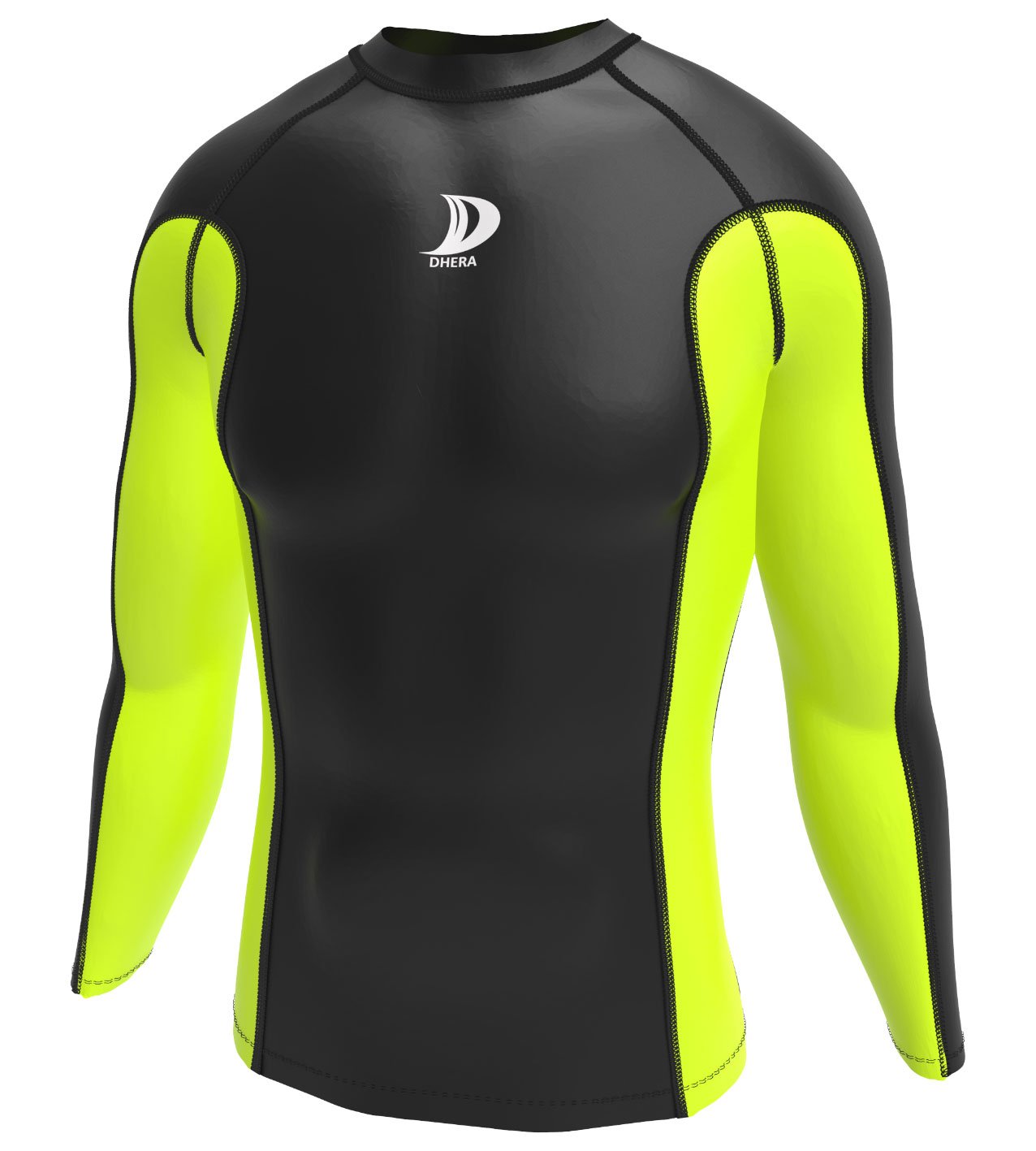 DHERA Men's Compression Base Layer Full Sleeve Top Long Sleeve Shirt Sports