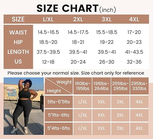 Miniatura 3 de 3 Pack Plus Size Leggings for Women - High Waist Stretchy Soft Yoga Pants for Workout Running
