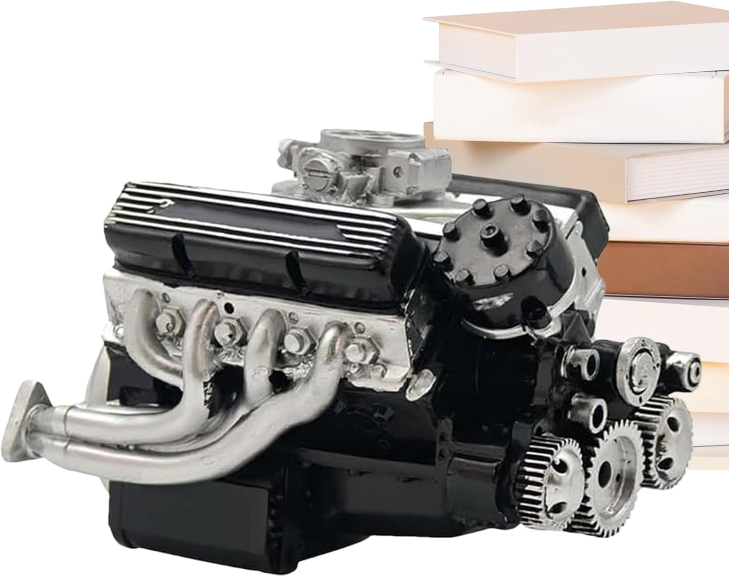 مجموعه مدل موتور V8 رزینی مشکی — کیت آموزشی و نمایشگاهی برای بزرگسالان