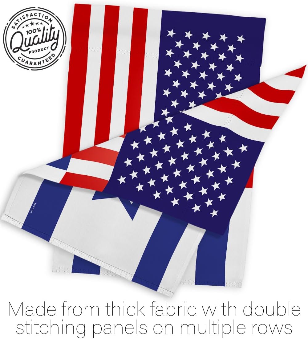 Israel Flag US Israel Friendship Cemetery Banner Wall Lawn Door Decor Room Outdoor Garden Poster Bandera de Israeli Tapestry Home Indoor Grave Yard Sign for Outside House, Jewish Gifts Made in USA