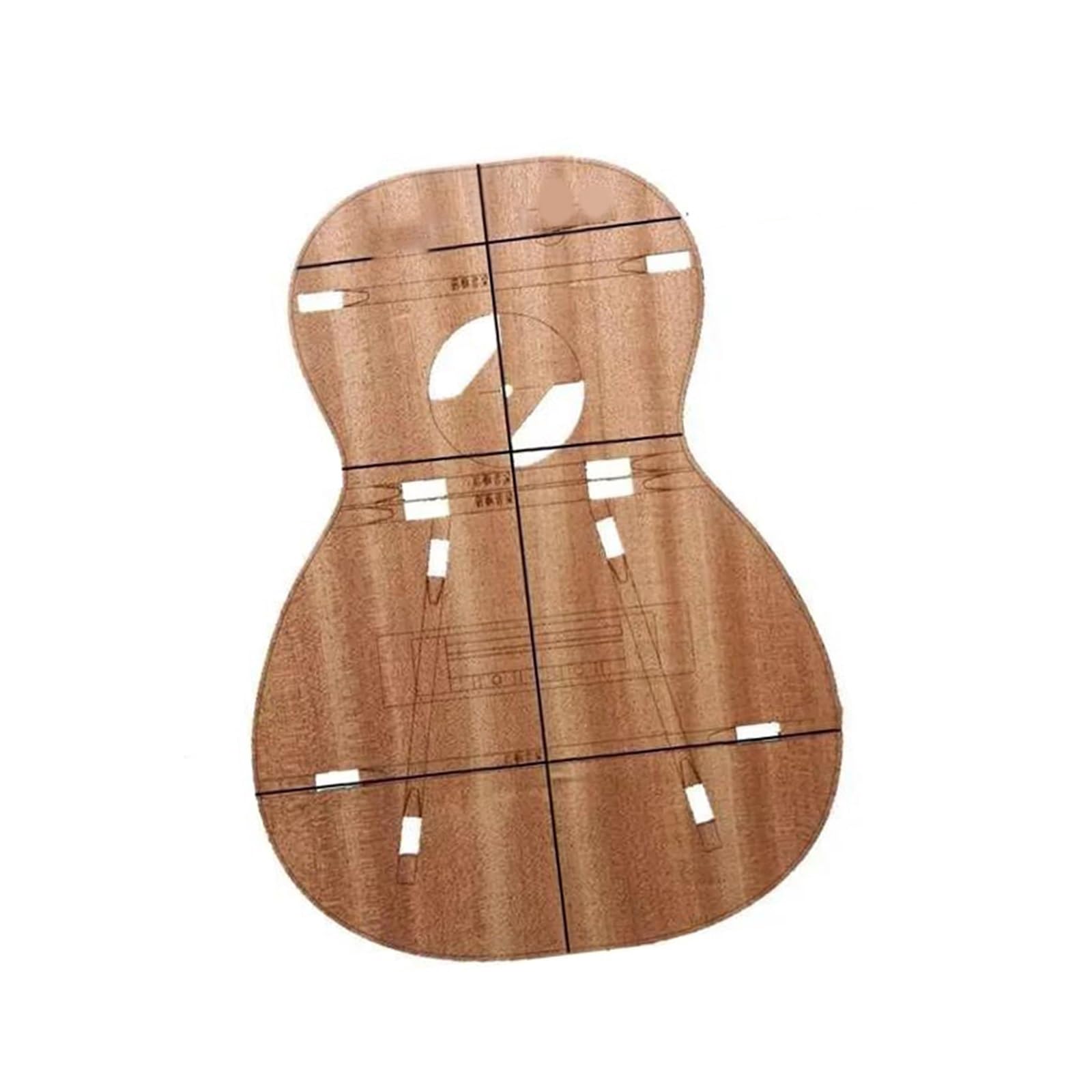 Zestaw Narzędzi Gitary 23/26 Cala Mała Gitara Czterostrunowa Do Robienia Form Z Drewna(23 inch)