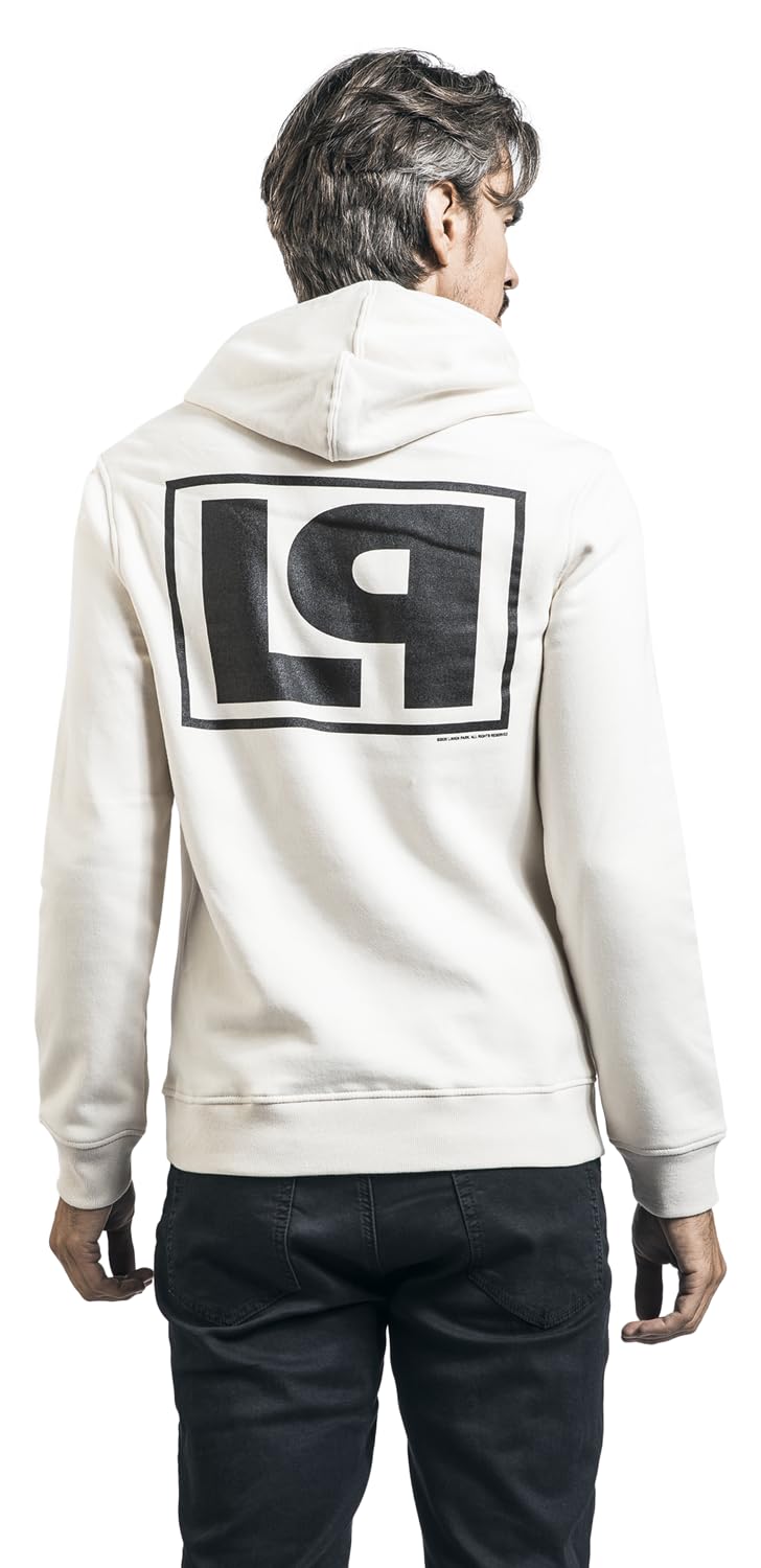 Linkin Park Hybrid Theory – Red Flag Homme Sweat-Shirt à Capuche Beige Regular/Coupe Standard