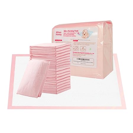 Disposable Waterproof underpads for Babies Portable Diaper Changing pad 20 Pack (Pink, 13x18inch)