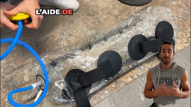 Power Water Bag – Aquabag 1 à 20kg Réglable – Poids Instable Pour Musculation – 4 Poignées Néoprène – Pompe Incluse