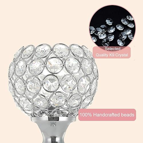 Miniatura 10 de VINCIGANT Paquete de 2 portavelas votivas para decoración de aniversario, celebración de Halloween, boda, mesa de café, centros de mesa decorativos