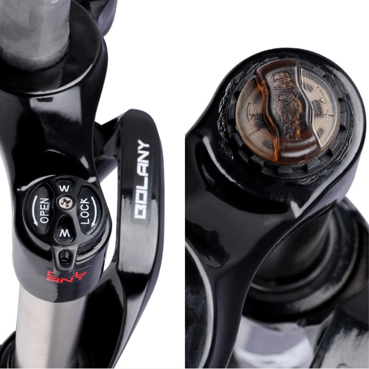 MTB DH FedergabelMTB Gabel Bike Aufhängung Gabel 26/27, 5/29 Zoll Aluminium Mountainbike Gabel Reise 105mm Manuelle Lockout QR 9mm Gerade Rohr