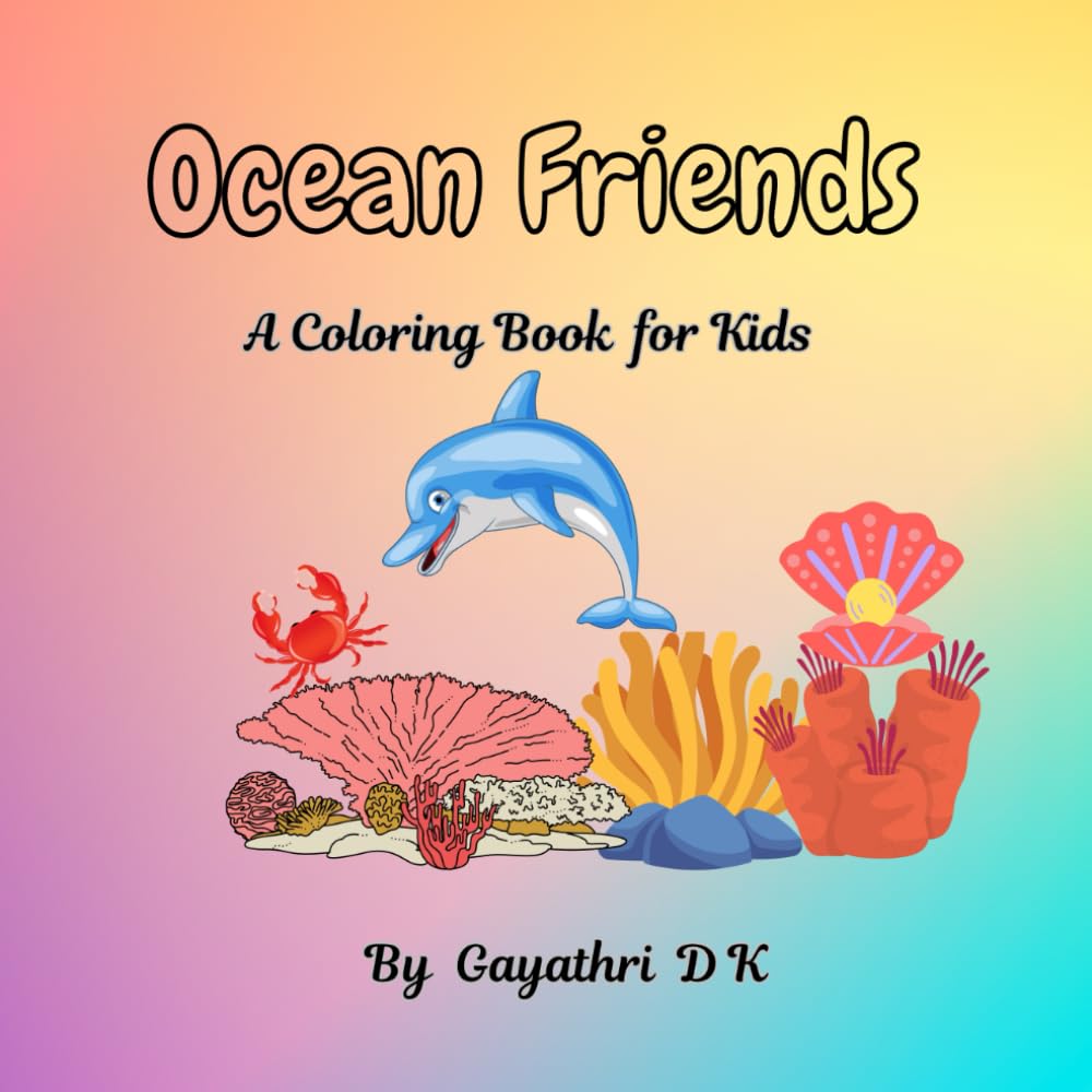 Ocean Friends: A Coloring Book for Kids
