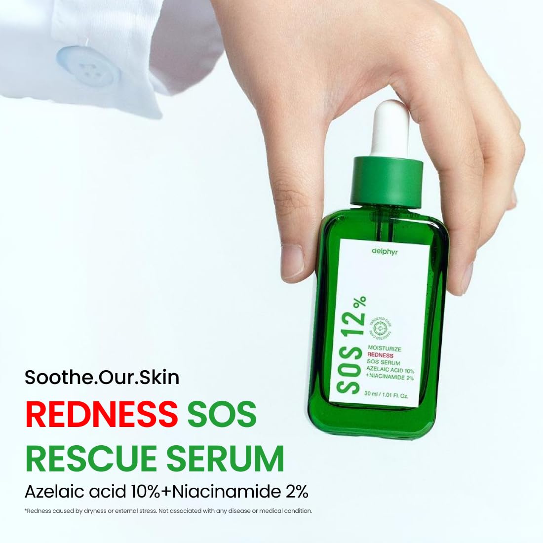 Amazon.com: delphyr Moisturize Redness SOS Azelaic Acid 10% +