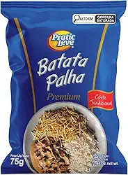 Kit com 4 Batata Palha Pratic Leve Premium Corte Tradicional - 75g