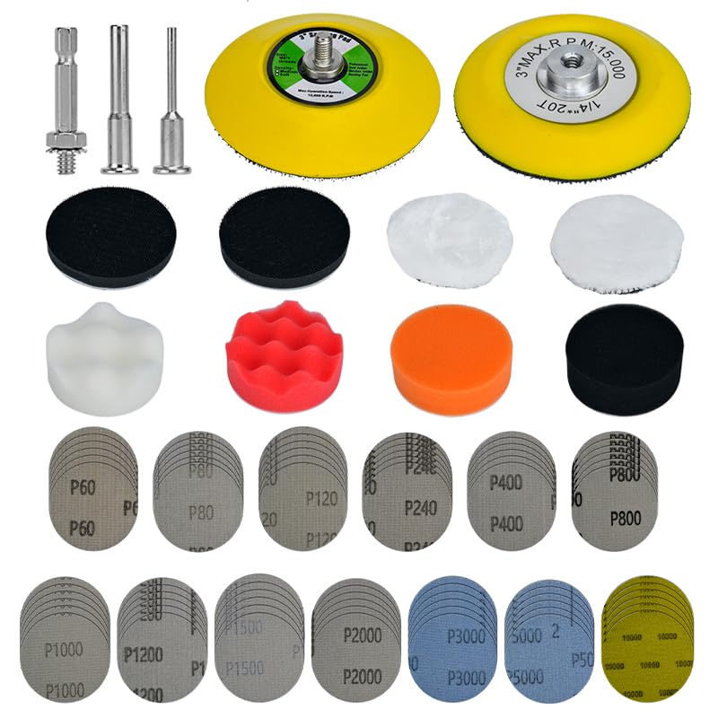 DELUN 138-PC Sanding Disc Drill Polishing Kit with Code