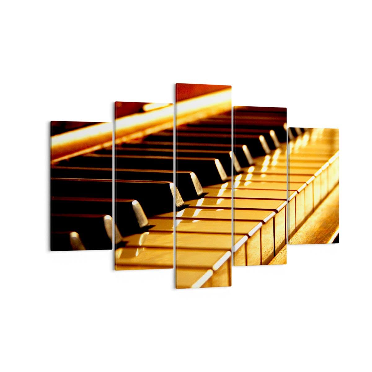 ARTTOR Leinwandbild 150x100cm Wandbild Musik - 2200 | Klavier Konzert Mehrteilige Groß XXL Wanddekoration Wohnzimmer Schlafzimmer Wanddeko Wand Kunstdruck Wandkunst ARTTOR
