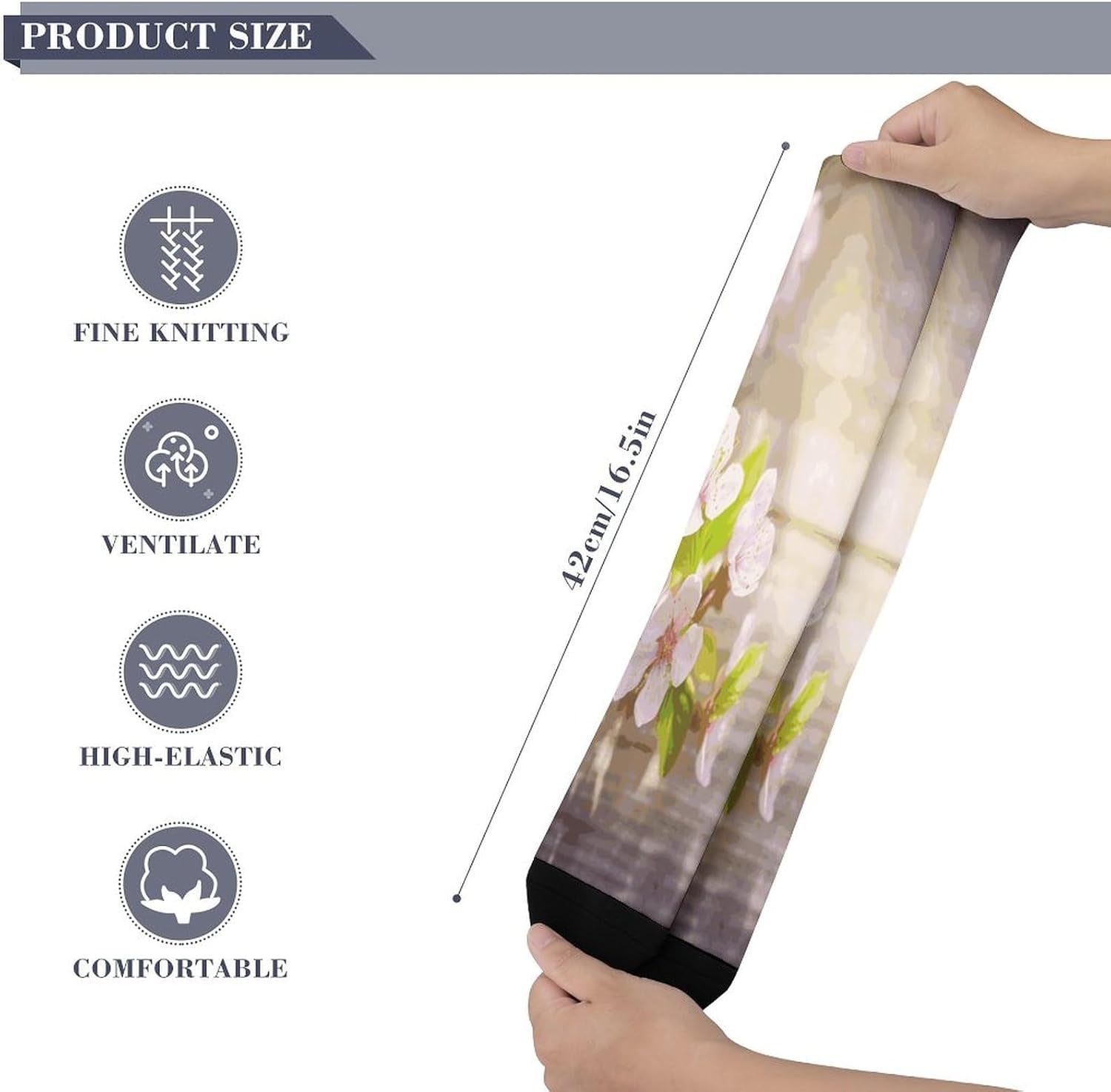 Spring And Flower Socks Hiking Boot Socks Casual Knee High Sock Cozy Outdoor Sport Socks for Women Men