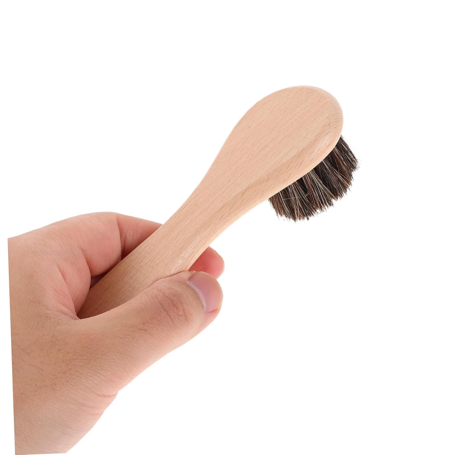 Kisangel 2PCS Small PET Bath Brush Set Soft Bristles Grooming Brush for Guinea Pigs Rabbits and Hamsters Wooden Handle PET Bathing Tool with Comfortable Massage Features