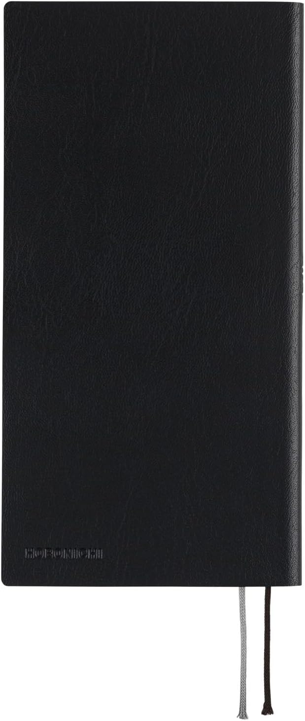 Hobonichi Techo 2025 Weeks [English/Tall and Slim Size/January Start/Planner] White Line: Black