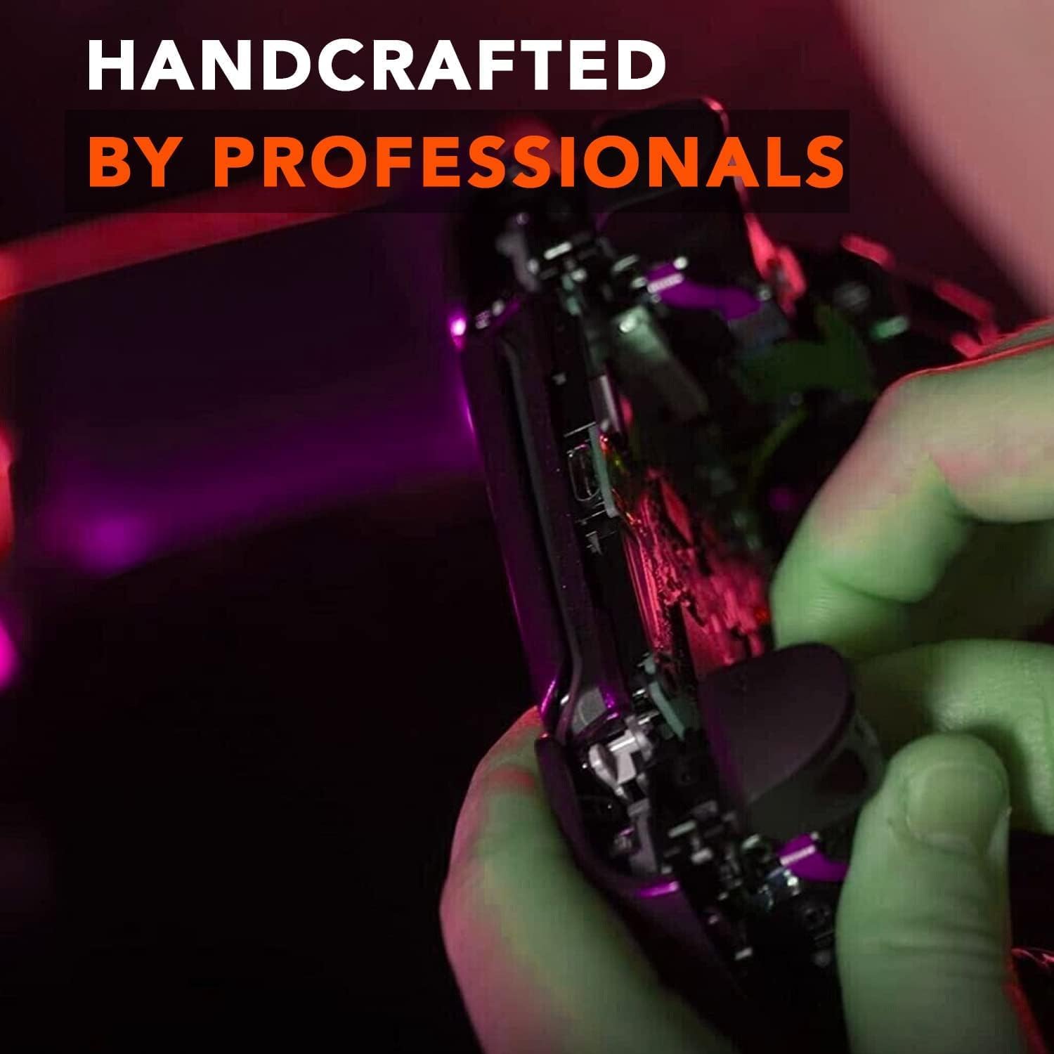 MODDEDZONE M Series Manette sans fil personnalisée compatible avec PS5 – Design exclusif et unique | Personnalisée aux États-Unis | Masque noir