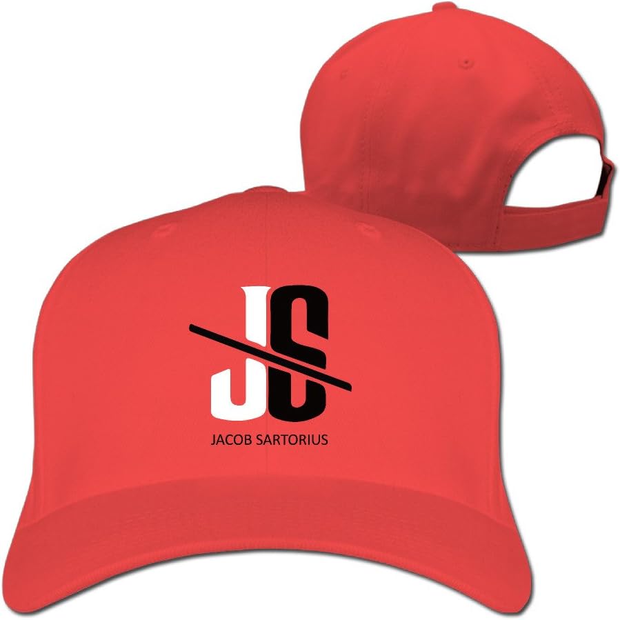 Jacob Sartorius Logo Classic Ajustable Peak Cap Red