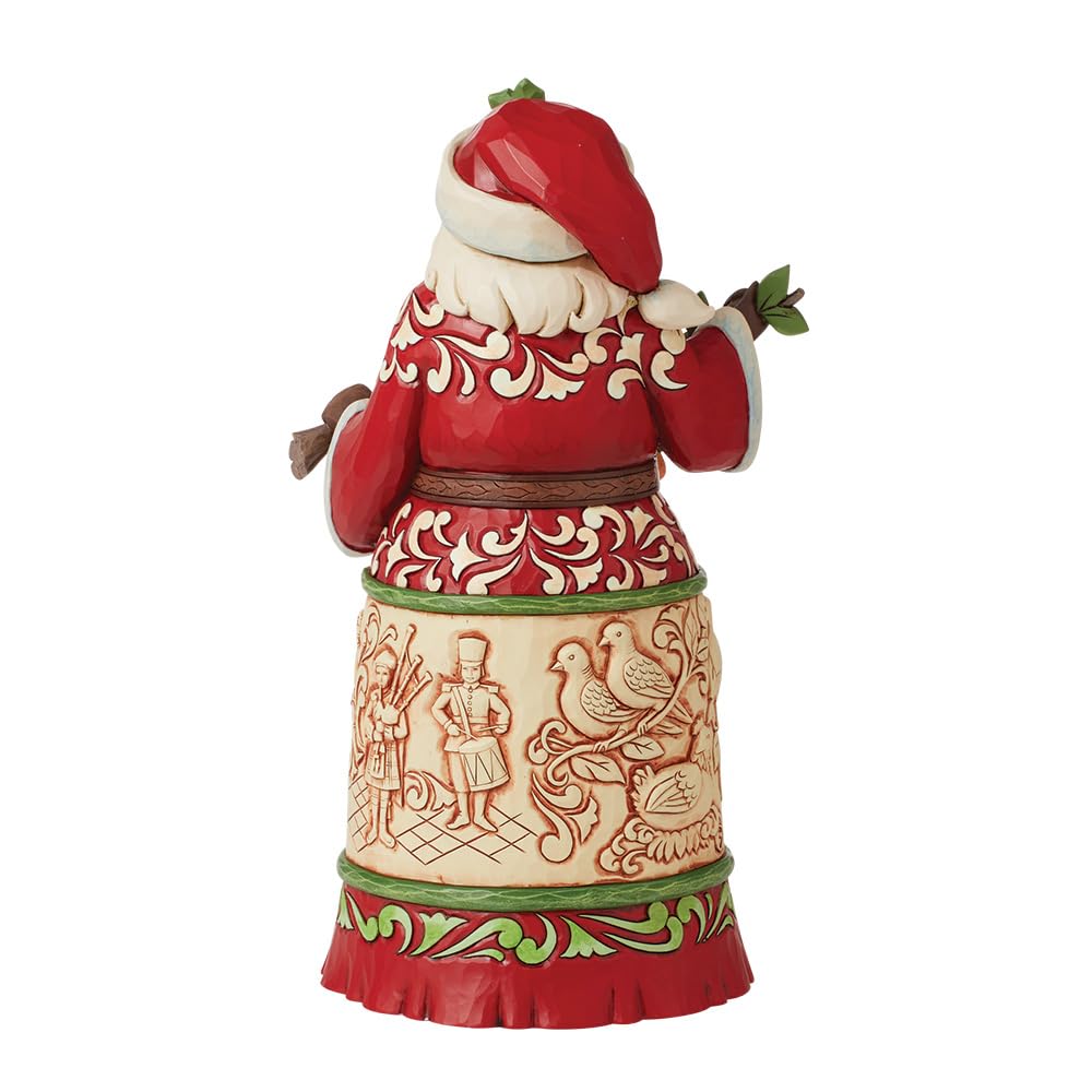 Enesco Heartwood Creek by Jim Shore 12 Days Of Christmas Santa Figurine, Red and Multicolored, height 23.5cm - Image 3