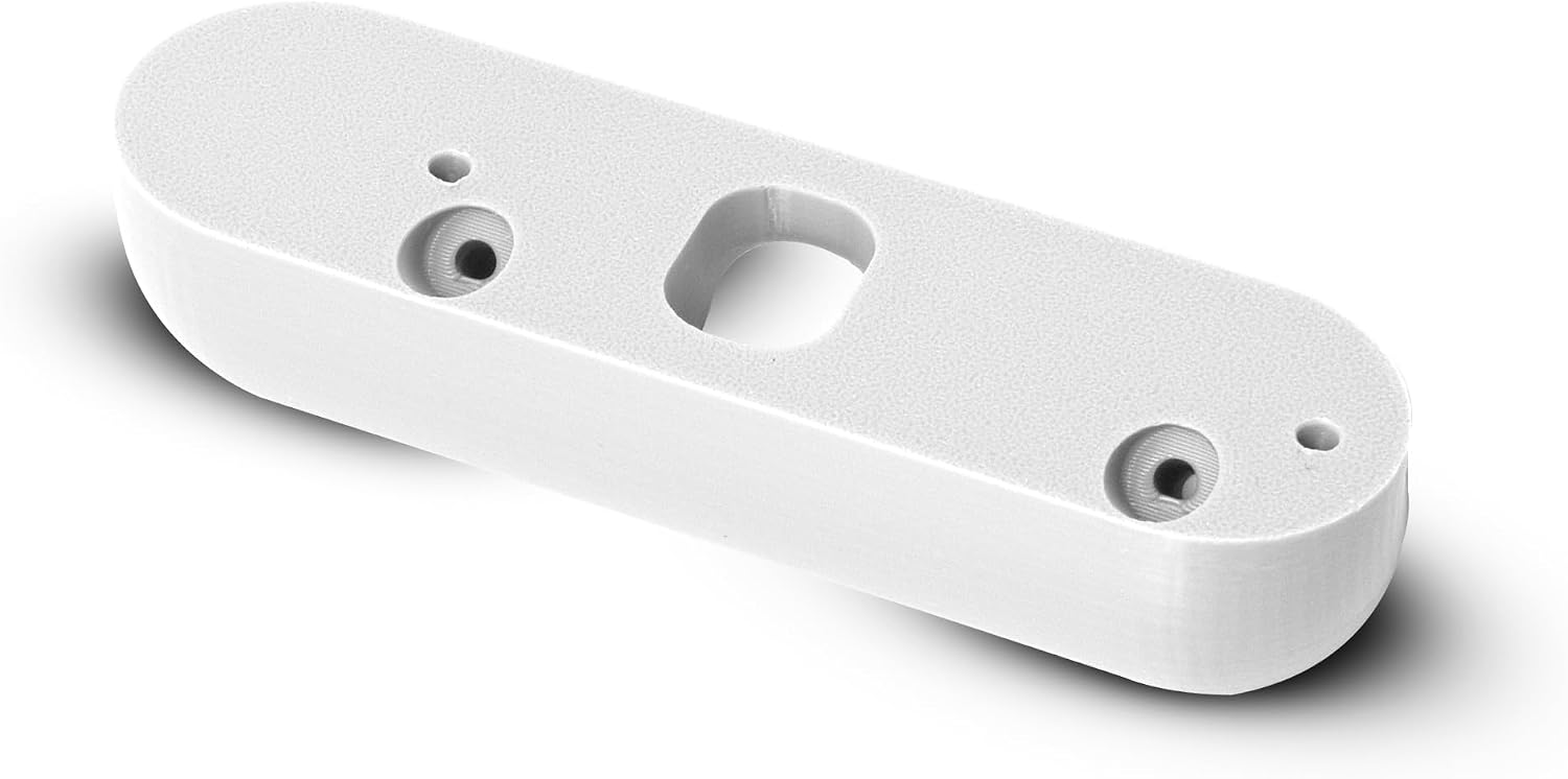 SplashNColor Video Doorbell Wedge Angle Mount Bracket Compatible with SimpliSafe - Durable Simplisafe Doorbell Mount for 45 Degree Adjustable Viewing - Secure Camera Mount Holder for Apartment Entry