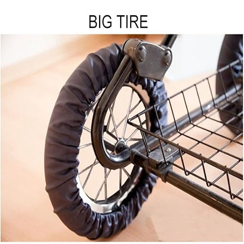 Miniatura 7 de gofidin 4 unidsset cubierta de protección de la rueda del cochecito de bebé cubierta de la rueda de la cubierta de la rueda de la cubierta de la