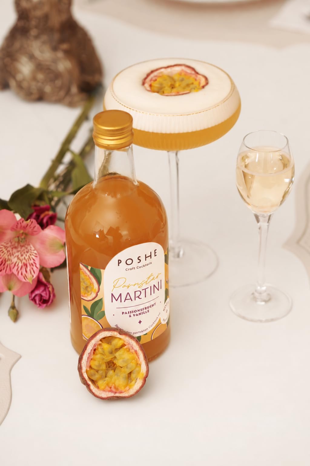 POSHE Craft Cocktails Pornstar Martini bezalkoholowy 4x500 ml