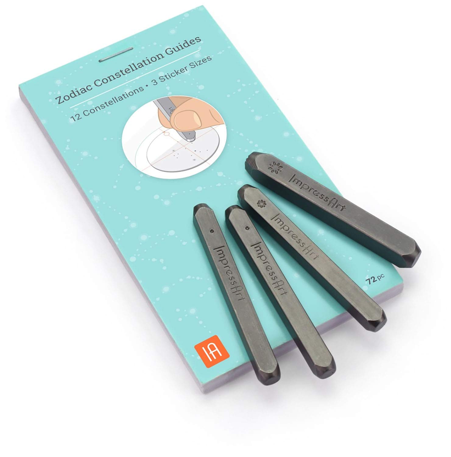 ImpressArt Zodiac Constellation Kit - Includes Metal Stamps & Sticker Guides (Kit)