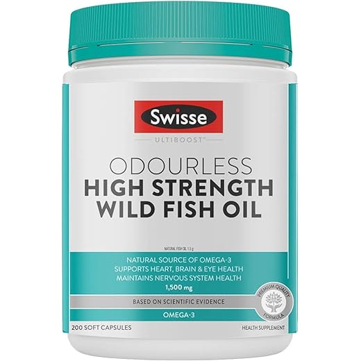 Swisse Fish Oil 1500mg Omega 3 - 200 Capsules