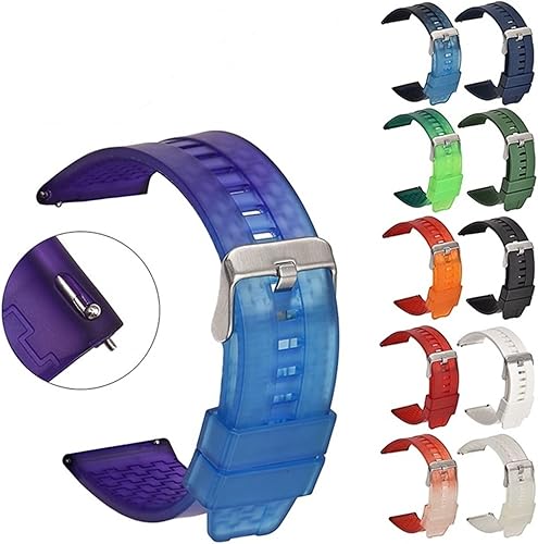 Miniatura 4 de 22mm Rubber Watchband Fit For Samsung 46mm Quick Release Strap Watch Bracelet Fit For Gear S3 Fit For Huawei GT 46mm fit For HONOR Fit For Magic