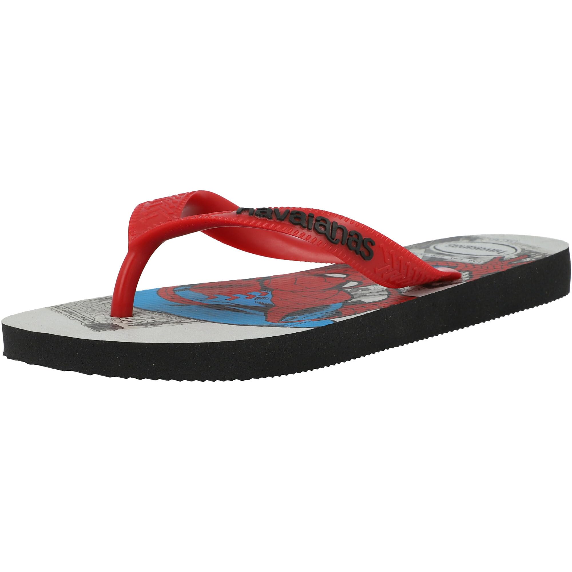 Havaianas Top Marvel Classics Men FlipFlop Black 4.5/5 UK