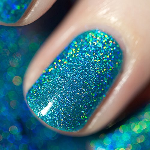 Image of ILNP Surfboard - Tropical Turquoise Holographic Sheer Jelly Nail Polish