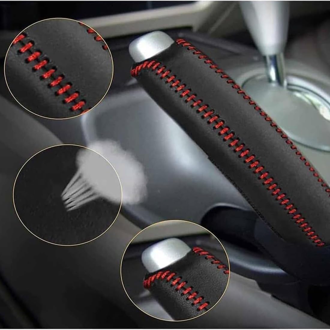 Funda Freno de Mano Coche para Kia Sorento 2004 2005 2006 2007 Funda Palanca Freno de Manoprotector de Mango Cubierta Manija Freno Mano,B