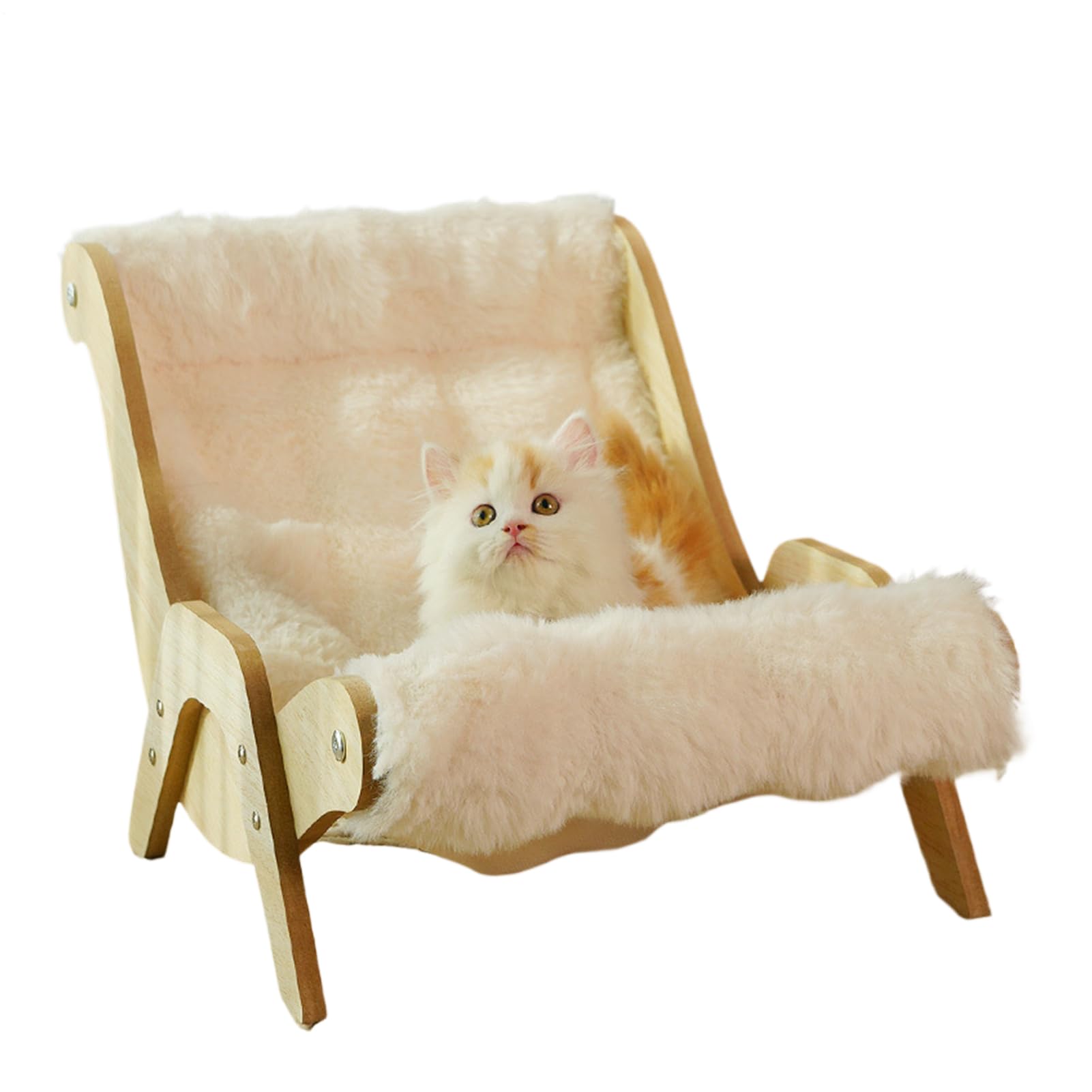 Sofá de interior peludo para gatos,Sofá cama para gatos borrosos Camas | Cama para gatos de interior, sofás para gatos, sofá cama suave y relajante para mascotas, sofá