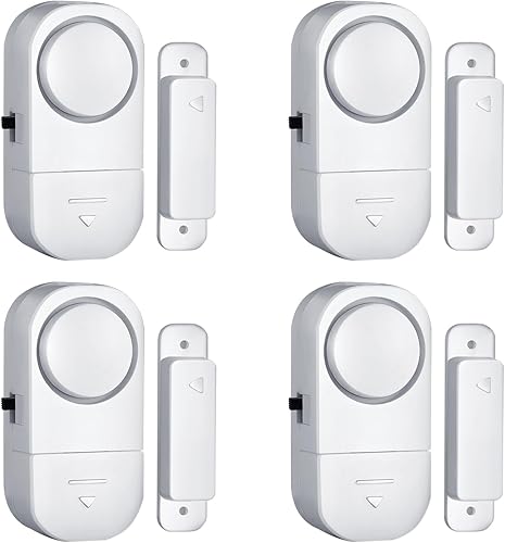 Alarma de puerta y ventana, alarma de puerta de 90 DB para seguridad de niños, sensor inalámbrico, alarma antirrobo de ventana, alarmas de piscina