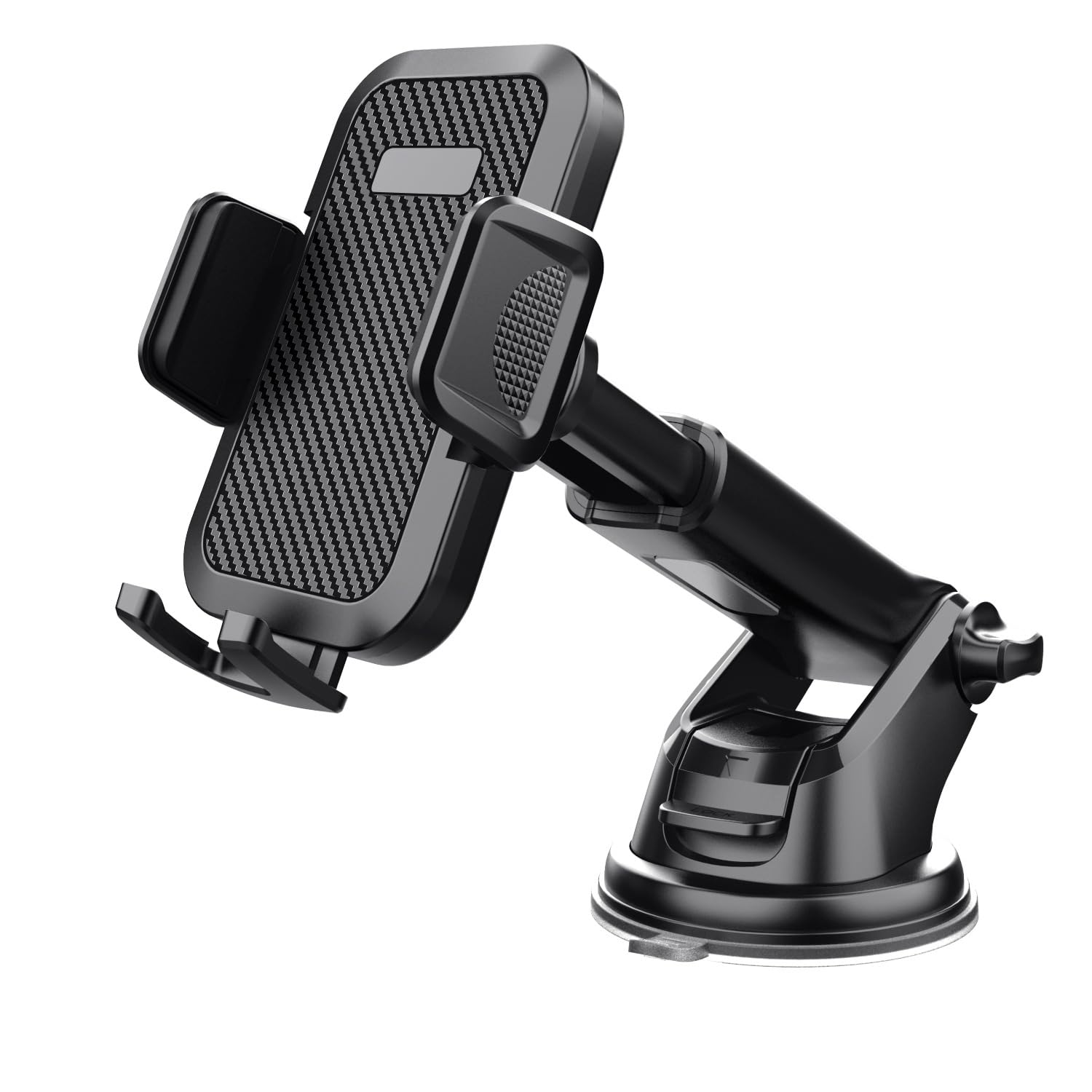 NIKTVEZ Car Phone Holder, for Peugeot 208 2019-2024 Strong Suction Adjustable Car Mount, 360° Rotation & Extendable Arm for Dashboard & Windscreen