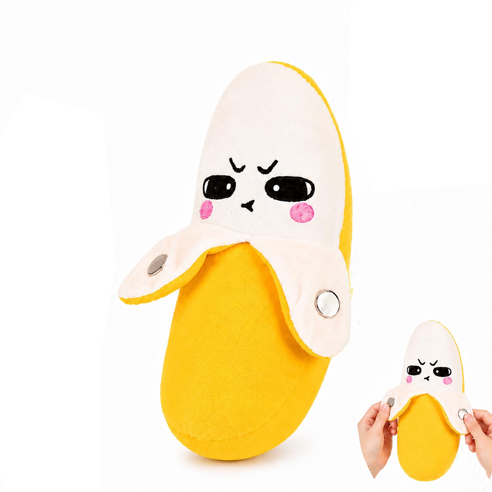 YELKOEYN Banana Interactive Music Plush Toy - Soft Interactive Toys for Kids, Body-Sensing Touch Sensitive Musical Piano Plush Sensory Toys with Early Education for Babies Toddlers Kids Birthday Gift