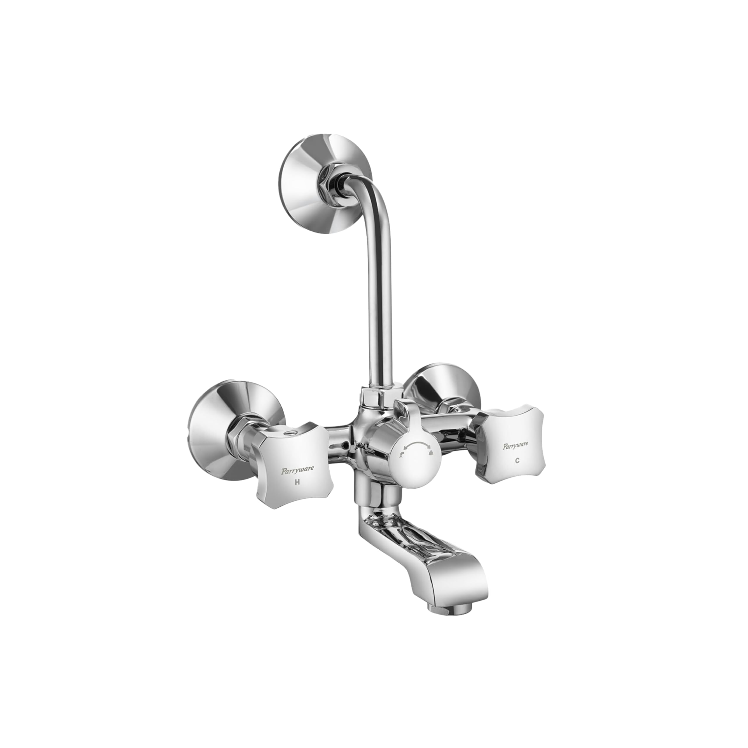 Parryware Jade Wall Mixer 2 in 1 | Hot and Cold Shower Mixer | Brass with Chrome Finish | G022EA1 (B0D92366PY) Amazon Price History, Amazon Price Tracker